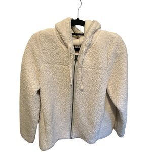 Cream Sherpa hoodie